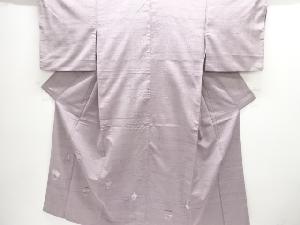 壷模様織り出し一つ紋手織り紬付け下げ着物